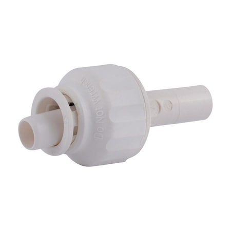 Fast Fans 0.5 in. Push x 0.38 in. Dia. CTS Plastic Reducer Stem, White FA1677842